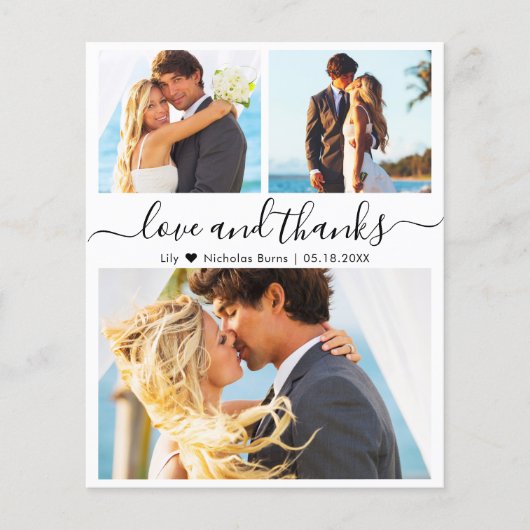 Budget foto Collage Weddenschap Hartelijk dank (Voorkant)