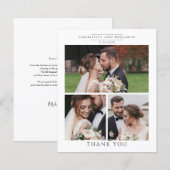 Budget Foto Collage Wedding Bedankt (Voorkant / Achterkant)