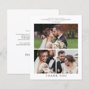 Budget Foto Collage Wedding Bedankt