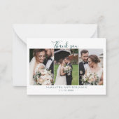 Budget Foto Collage Wedding Bedankt Notitiekaartje (Voorkant)