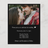 Budget Foto Collage Wedding Invitation Modern (Achterkant)