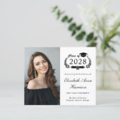 Budget foto College afstuderen Aankondiging (Staand voorkant)