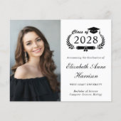 Budget foto College afstuderen Aankondiging (Voorkant)