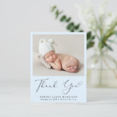 Budget Foto Dank je Blue Boy Birth kondiging (Staand voorkant)