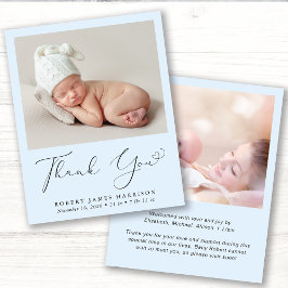 Budget Foto Dank je Blue Boy Birth kondiging