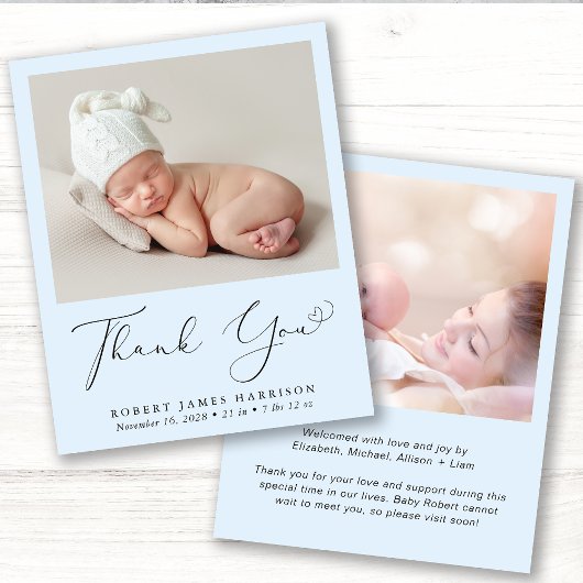 Budget Foto Dank je Blue Boy Birth kondiging