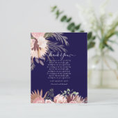 BUDGET Foto Dankkaart Pampas Gras Bruiloft (Staand voorkant)