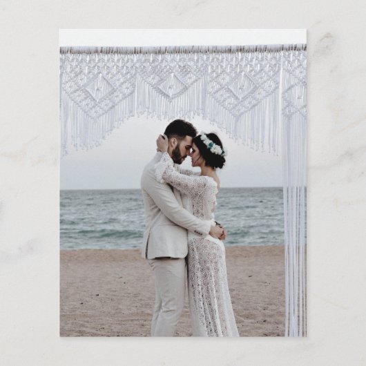 BUDGET Foto Dankkaart Pampas Gras Bruiloft (Achterkant)