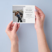 Budget Foto Elegant White Wedding Modern Flyer (Hand)