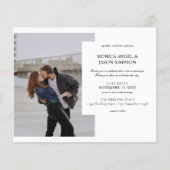 Budget Foto Elegant White Wedding Modern Flyer (Voorkant)