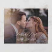 Budget foto elegante script huwelijksdatum save th (Voorkant)