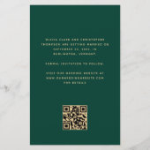 Budget Foto Emerald Gold QR Save the Date (Achterkant)