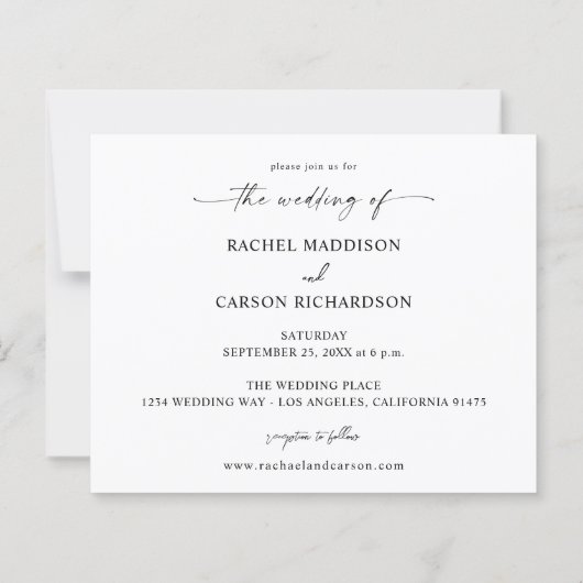 Budget Foto en kalligrafie 14 Mod H Wedding (Achterkant)