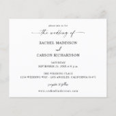 Budget Foto en kalligrafie 14 Mod H Wedding Flyer (Achterkant)