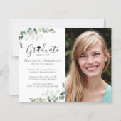 BUDGET Foto Eucalyptus Afstudeerder Party Uitnodig (Voorkant)