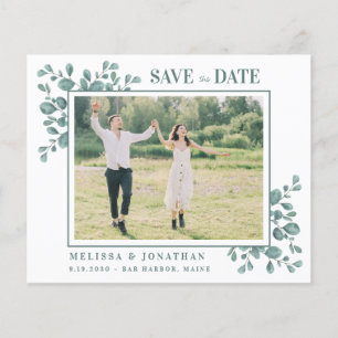 Budget Foto Eucalyptus Botanical Save the Date