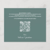 Budget Foto Eucalyptus Greenery QR Code Save Date (Achterkant)