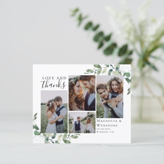 Budget Foto Eucalyptus Weddenschap Hartelijk dank (Staand voorkant)