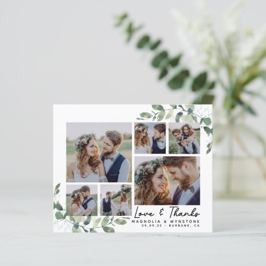 Budget Foto Eucalyptus Weddenschap Hartelijk dank (Staand voorkant)