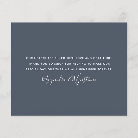 Budget Foto Eucalyptus Weddenschap Hartelijk dank (Achterkant)