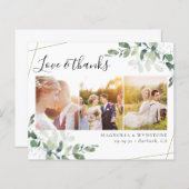 Budget Foto Eucalyptus Weddenschap Hartelijk dank (Voorkant / Achterkant)