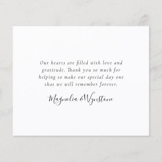 Budget Foto Eucalyptus Weddenschap Hartelijk dank (Achterkant)