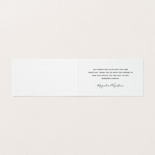 Budget Foto Eucalyptus Weddenschap Hartelijk dank Kaart (Binnenkant ongevouwen)