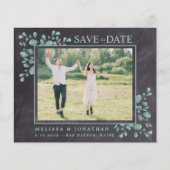 Budget Foto Eucalyptus Weddenschap Save the Date (Voorkant)