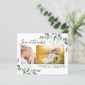 Budget Foto Eucalyptus Wedding Dank u Briefkaart (Staand voorkant)