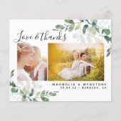 Budget Foto Eucalyptus Wedding Dank u Briefkaart (Voorkant)