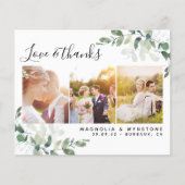 Budget Foto Eucalyptus Wedding Dank u Briefkaart (Voorkant)