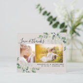 Budget Foto Eucalyptus Wedding Dank u Briefkaart (Staand voorkant)