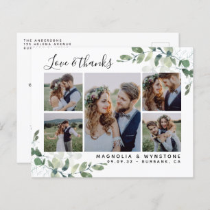 Budget Foto Eucalyptus Wedding Dank u Briefkaart