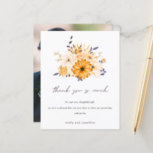 Budget Foto Floral Yellow Weddenschap Bedankt