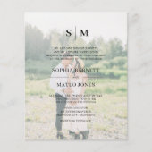 Budget Foto Formele Elegante QR Code Trouwen (Voorkant)