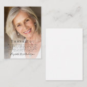 BUDGET Foto Funeral Dank je Kaart Notitiekaartje (Voorkant / Achterkant)