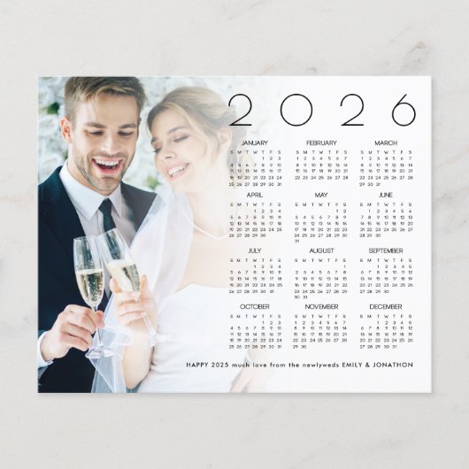 Budget Foto Gelukkig Nieuwjaar 2026 Kalender Jongg (Voorkant)