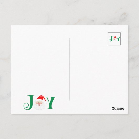 Budget foto Gepersonaliseerde Vreugde Kerstmis Briefkaart (Achterkant)