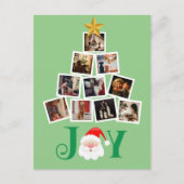 Budget foto Gepersonaliseerde Vreugde Kerstmis Briefkaart (Voorkant)