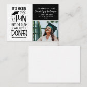 BUDGET Foto Gezegde Afstuderen Aankondiging Kaart (Voorkant / Achterkant)