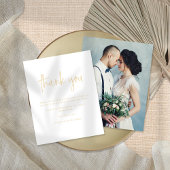Budget Foto Gold Script Weddenschap Hartelijk dank
