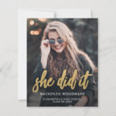 Budget Foto Gold Ze deed het Afstuderen (Voorkant)