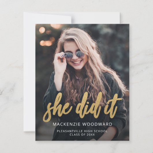 Budget Foto Gold Ze deed het Afstuderen (Voorkant)