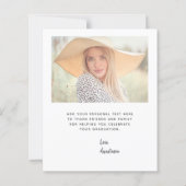 Budget Foto grijs script Afstuderen - Hartelijk da (Achterkant)