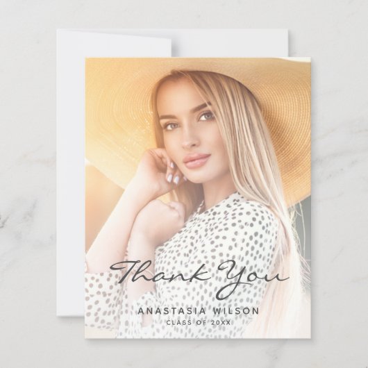 Budget Foto grijs script Afstuderen - Hartelijk da (Voorkant)