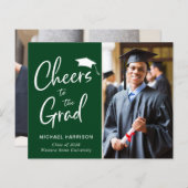 Budget Foto Groene Afstuderen Aankondiging (Voorkant / Achterkant)