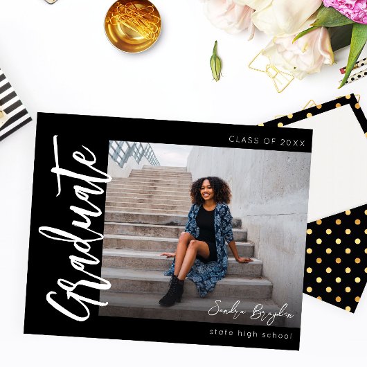 Budget Foto H MOD Chic 5 Afstuderen Aankondiging Flyer