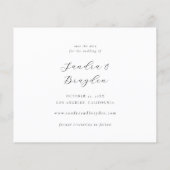 Budget Foto H MOD Eenvoudig De datum opslaan Flyer (Achterkant)