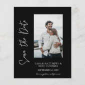 Budget Foto Hand Typography Save the Date Flyer (Voorkant)