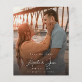 Budget Foto - Handschrift Verticaal Save the Date (Voorkant)